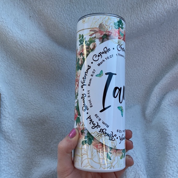 I Am 20oz. Tumbler NWT Handmade - Picture 8 of 9